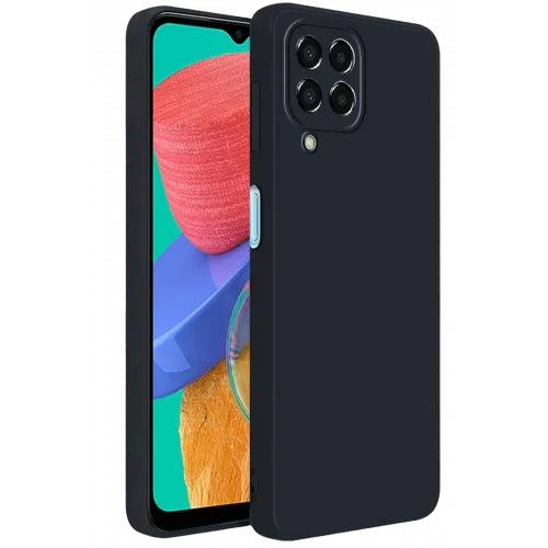 Mey İthalat®  Samsung Galaxy M33 Kılıf First Silikon - Siyah