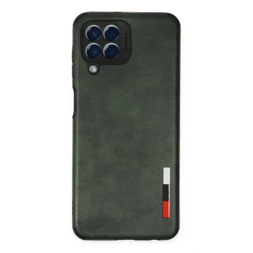 Mey İthalat®  Samsung Galaxy M33 Kılıf Loop Deri Silikon - Yeşil