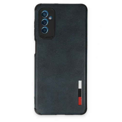 Mey İthalat®  Samsung Galaxy M52 5G Kılıf Loop Deri Silikon - Lacivert