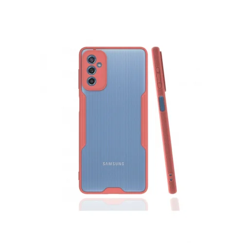 Mey İthalat®  Samsung Galaxy M52 5G Kılıf Platin Silikon - Pembe