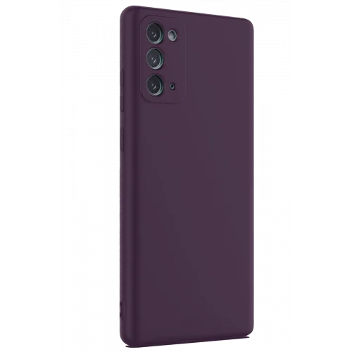 Mey İthalat®  Samsung Galaxy Note 20 Kılıf First Silikon - Mürdüm