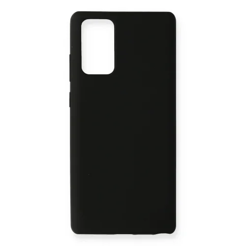 Mey İthalat®  Samsung Galaxy Note 20 Kılıf Nano içi Kadife Silikon - Siyah