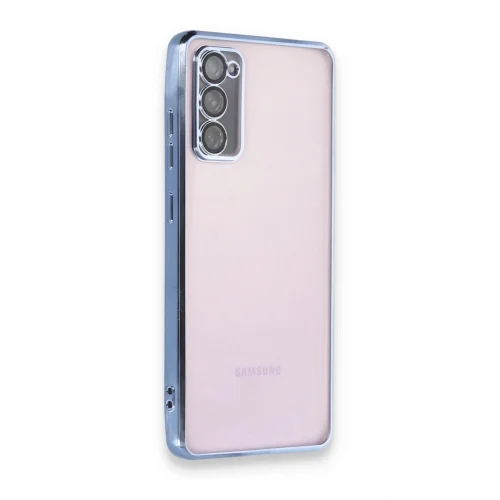 Mey İthalat®  Samsung Galaxy S20 FE Kılıf  Lensli Silikon - Açık Mavi