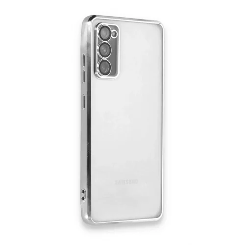 Mey İthalat®  Samsung Galaxy S20 FE Kılıf  Lensli Silikon - Gümüş