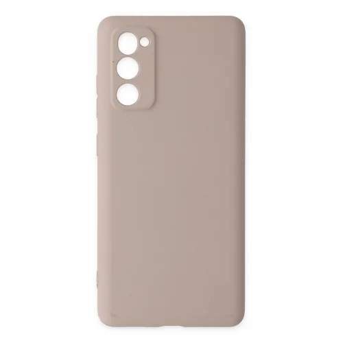 Mey İthalat®  Samsung Galaxy S20 FE Kılıf Nano içi Kadife Silikon - Pudra
