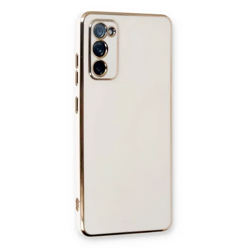Mey İthalat®  Samsung Galaxy S20 FE Kılıf Volet Silikon - Beyaz