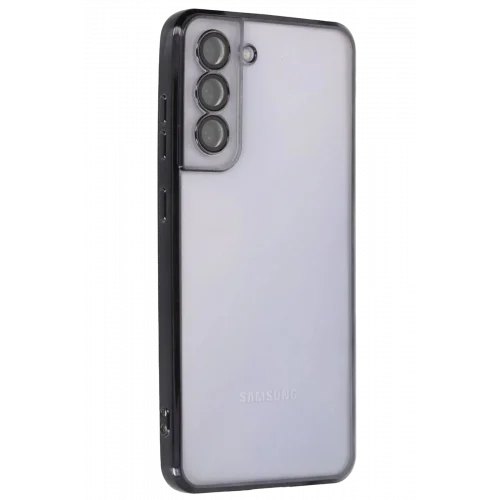 Mey İthalat®  Samsung Galaxy S21 FE Kılıf  Lensli Silikon - Siyah
