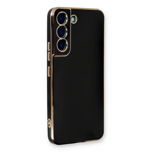 Mey İthalat®  Samsung Galaxy S22 Plus Kılıf Volet Silikon - Siyah