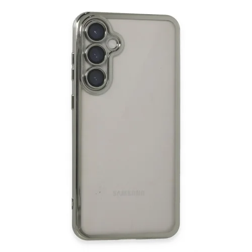 Mey İthalat®  Samsung Galaxy S23 FE Kılıf  Lensli Silikon - Gümüş
