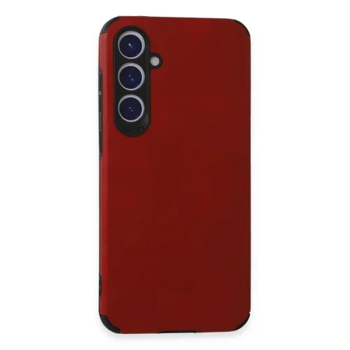 Mey İthalat®  Samsung Galaxy S23 FE Kılıf Loop Deri Silikon - Kırmızı