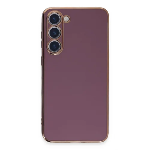 Mey İthalat®  Samsung Galaxy S23 Kılıf Volet Silikon - Mor