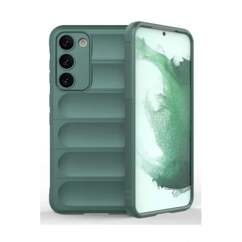 Mey İthalat®  Samsung Galaxy S23 Plus Kılıf Optimum Silikon - Koyu Yeşil