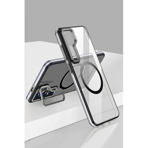Mey İthalat®  Samsung Galaxy S24 Crystal Magsafe Kapak - Siyah