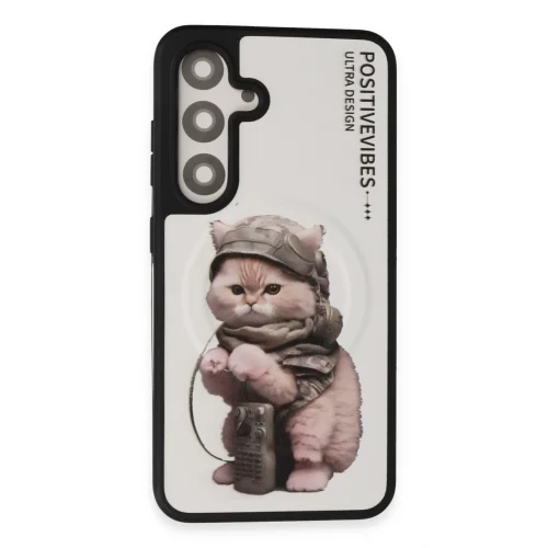 Mey İthalat®  Samsung Galaxy S24 Fun Magsafe Kapak - Beyaz