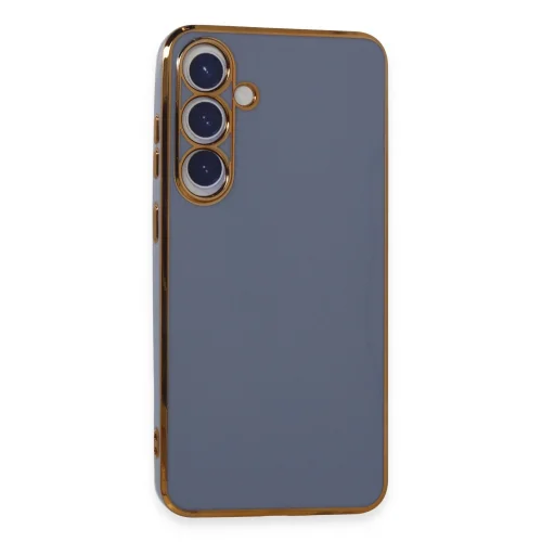 Mey İthalat®  Samsung Galaxy S24 Kılıf Volet Silikon - Mavi