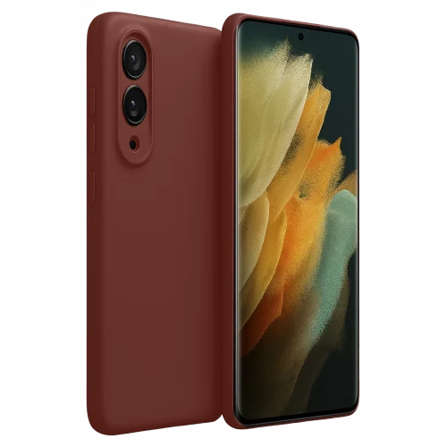 Mey İthalat®  Samsung Galaxy S25 Edge First Silikon - Bordo