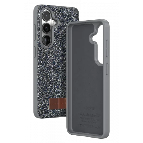 Mey İthalat®  Samsung Galaxy S26 Bright Simli Kapak - Gümüş