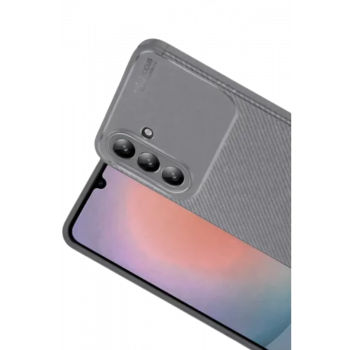 Mey İthalat®  Samsung Galaxy S26 Plus Auto Focus Karbon Kapak - Gri