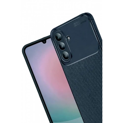 Mey İthalat®  Samsung Galaxy S26 Plus Auto Focus Karbon Kapak - Lacivert