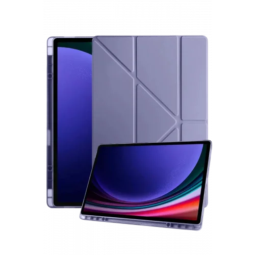 Mey İthalat®  Samsung Galaxy Tab A11 Plus Kalemlikli Mars Tablet Kılıfı - Lavender