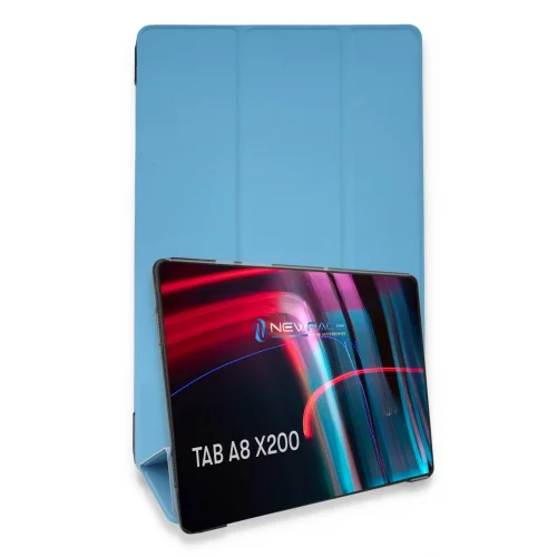Mey İthalat®  Samsung Galaxy X200 Tab A8 10.5 Kılıf Tablet Smart Kılıf - Mavi