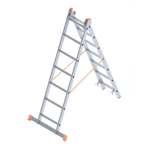 Mey İthalat® Saraylı 2X7 A Tipi Sürgülü Merdiven 3,86 Metre