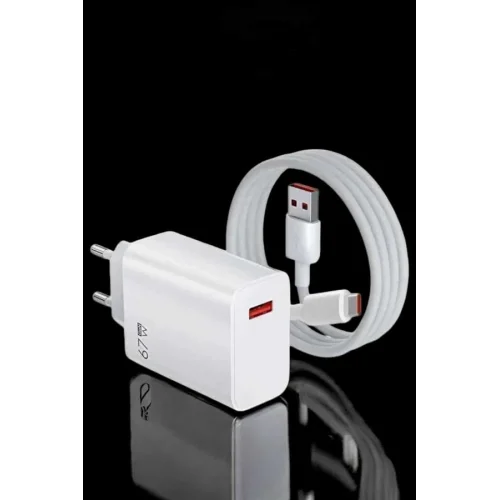 Mey İthalat® Şarj Aleti Turbo Hızlı 67W Type-C Hızlı Şarj