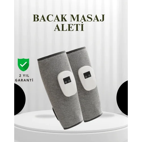 Mey İthalat® Şarjlı Isıtmalı Baldır Masaj Aleti – 3 Hava Basınçlı, Titreşimli ve Akıllı Zamanlayıcılı