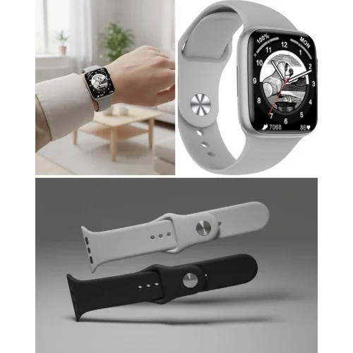 Mey İthalat® Sesli Görüşme Özellikli Akıllı Saat Sağlık ve Aktivite Takibi