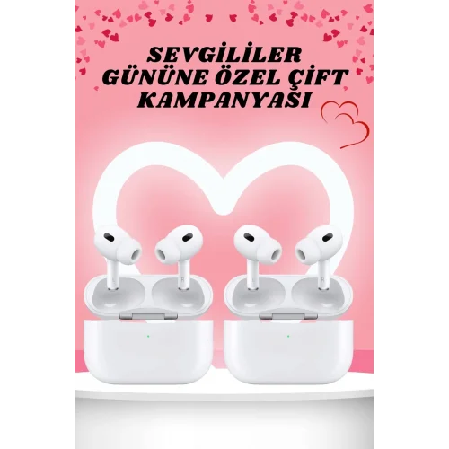 Mey İthalat® Sevgiliye Hediye Çift Kulaklığı Yeni Nesil Pro Kulaklık Sevgililer Gününe Özel Kampanya