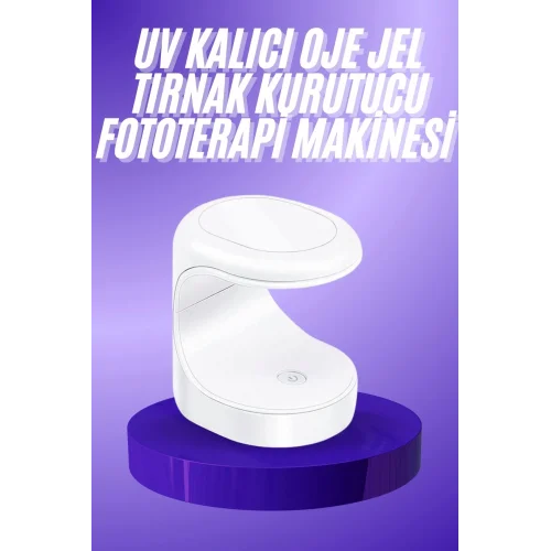 Mey İthalat® Seyehat Tipi Mini Oje Kurutucu Ultraviole Mor Işık Protez Tırnak Kurutucu