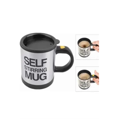 Mey İthalat® Sıcak Tutan Termos Bardak Kendi Kendini Karıştıran Mikser Kupa