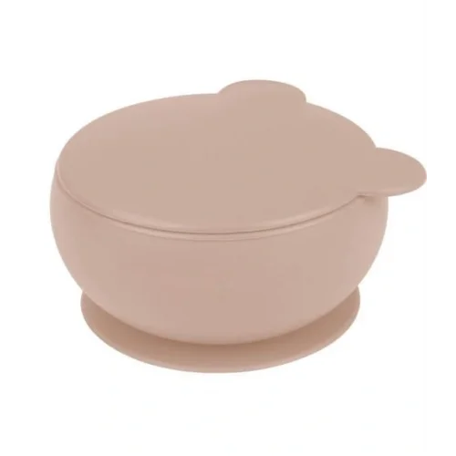 Mey İthalat®   Silikon Kapaklı Kase Bubble Beige