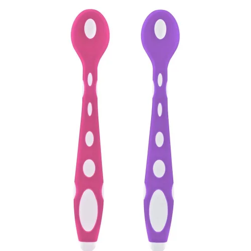 Mey İthalat®  Silikon Mama Kaşığı 563 Pembe Mor