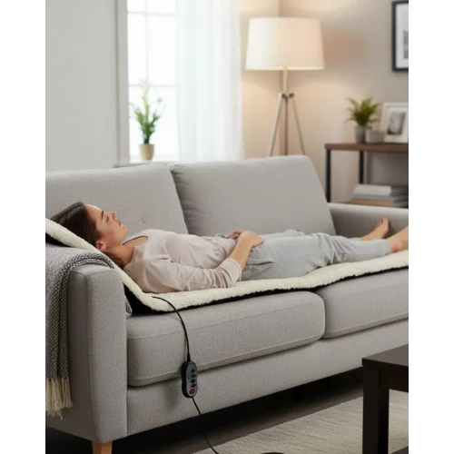 Mey İthalat® Sırt Boyun Bel İçin Isıtmalı Masaj Yatağı