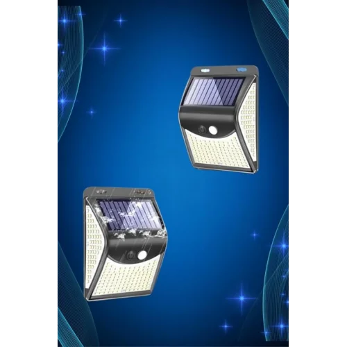 Mey İthalat® Solar Sensörlü Duvar Lambası Bahçe Lamba 20 Led Işık