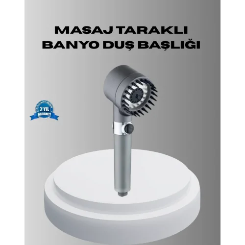 Mey İthalat® Spa Etkili Masaj Uçlu Duş Başlığı Ergonomik Tasarım