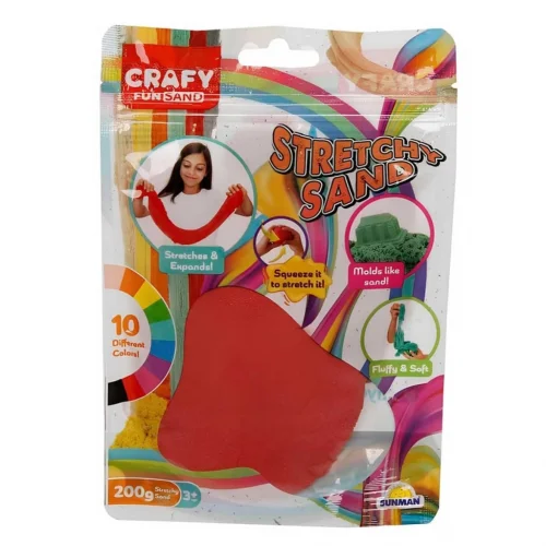 Mey İthalat® Streç Oyun Kumu Kırmızı 200 gr