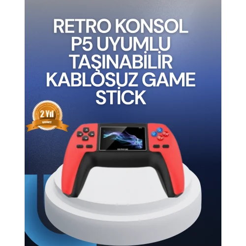 Mey İthalat® Tak Çalıştır Mini Retro GamePad | 520 Klasik Oyun