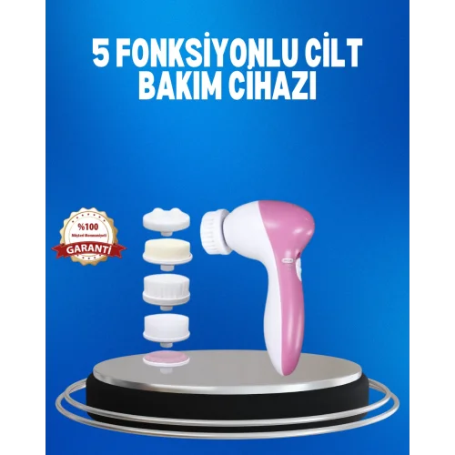Mey İthalat® Taşınabilir 5 in 1 Elektrikli Cilt Temizleyici