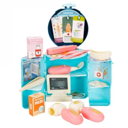 Mey İthalat® Taşınabilir Doktor Set Kapsülü 3in1 25 Parça