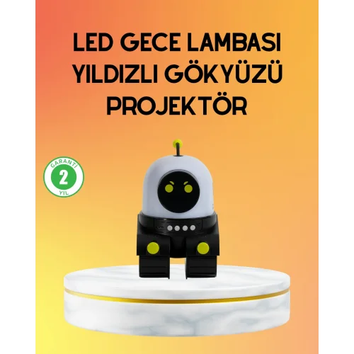 Mey İthalat® Taşınabilir Lityum Bataryalı Led Gece Lambası ve Projektör