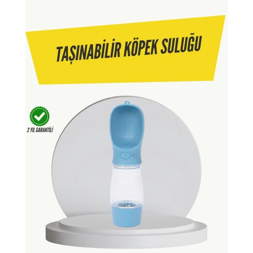 Mey İthalat® Taşınabilir Su Tasarruflu Köpek ve Kedi Su Şişesi Tek Elle Kullanım Kolaylığı