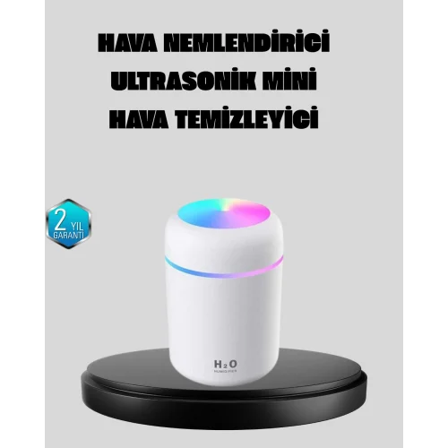 Mey İthalat® Taşınabilir USB Mini Nemlendirici – LED Aydınlatmalı, Çift Püskürtme Modu
