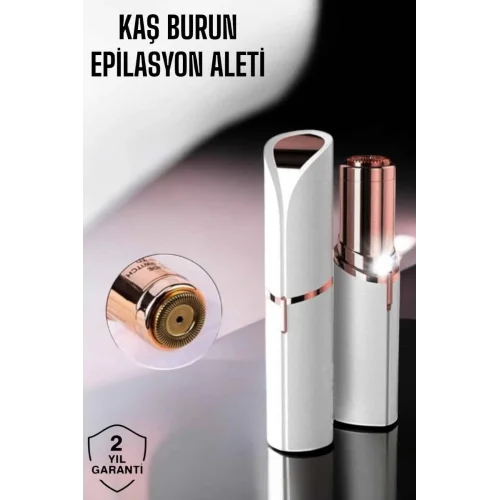 Mey İthalat® Taşınabilir ve Şık Yüz Kaş Epilatörü Hassas Ciltlere Özel