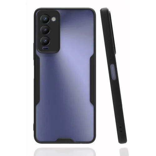 Mey İthalat®  Tecno Camon 18 Kılıf Platin Silikon - Siyah