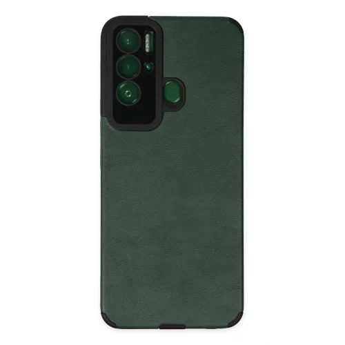 Mey İthalat®  Tecno Pova Neo Kılıf Loop Deri Silikon - Yeşil