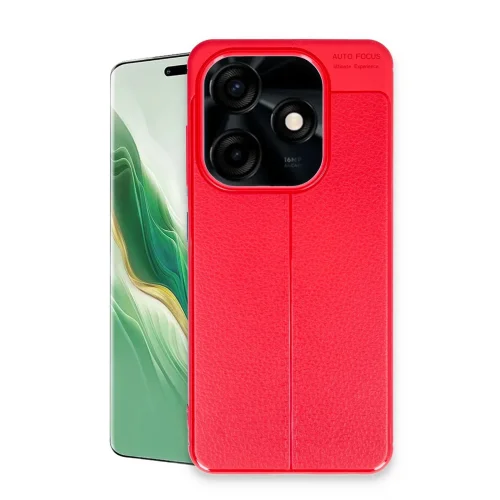 Mey İthalat®  Tecno Spark Go 2024 Kılıf Auto Focus Kapak - Kırmızı