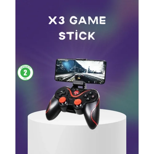 Mey İthalat® Telefon, Tablet ve PC İçin Çok Fonksiyonlu Bluetooth Gamepad