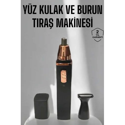 Mey İthalat® Tıraş Makinesi Kulak Burun ve Yüz Temizleyici Şarjlı Mini